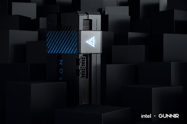 蓝戟Intel Arc A750显卡官方美图：霸气十足 蓝灯诱惑