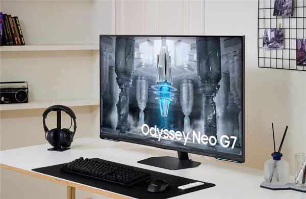 三星推出43寸奥德赛Neo G7显示器：Mini-LED屏幕、支持144Hz高刷