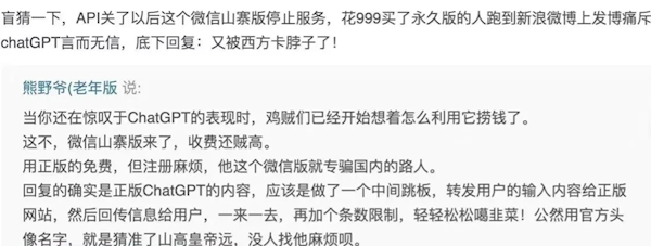 “ChatGPT中文版”上线：遭国内网友爆破