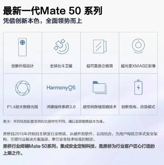 鼎桥Mate 50系列来了！XMAGE影像、双操作系统