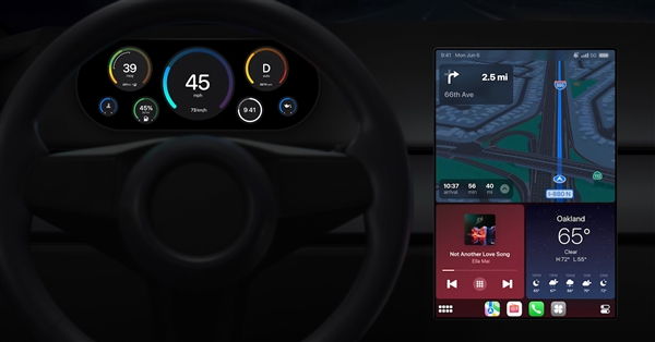 控制空调、收音机 无缝显示油量！全新一代苹果Carplay年底推出