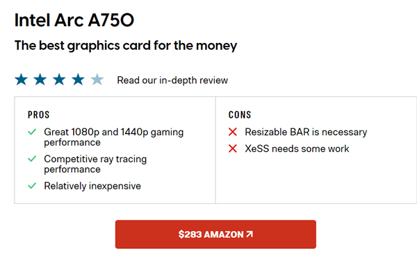 Intel显卡超越AMD成第二 性价比也被改写了：2000元内A750登顶