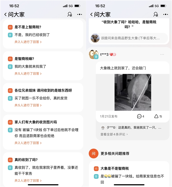 0.5元网购一只野生大象 走到中国需要200天？真有人买