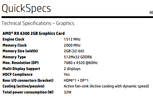 这才是真亮机卡！AMD RX 6300现身中国：只要399元