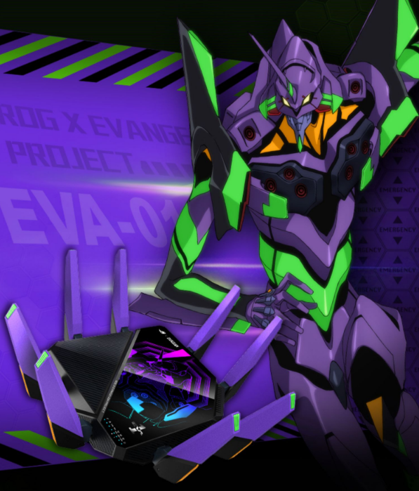 EVA经典绿紫配色！华硕推出限定GT-AX11000 Pro路由器