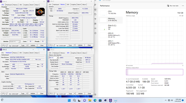 AMD终于能享受192GB内存了！连跑2小时0错误