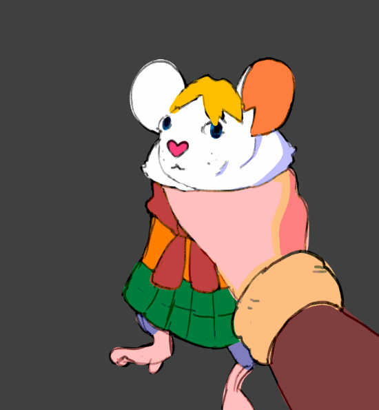 怀念原版《RE4》艾什莉 玩家们绘制老鼠艾什莉同人图