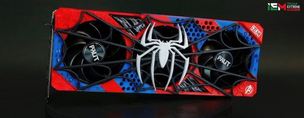 同德展示蜘蛛侠定制版RTX 4070：经典红蓝配色 蜘蛛徽标爱了