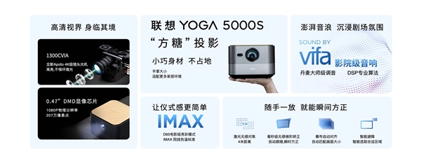 联想YOGA 5000s投影仪发布：1300CVIA高亮度 白天一样看