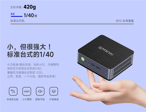 极摩客K4迷你主机发布：搭载R9 7940HS 3099元起