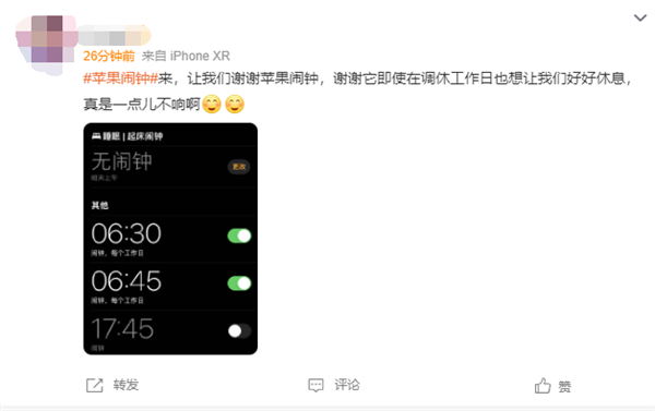 今天周日调休上班！iPhone闹钟没响用户被坑：苹果本土化服务为啥不行？