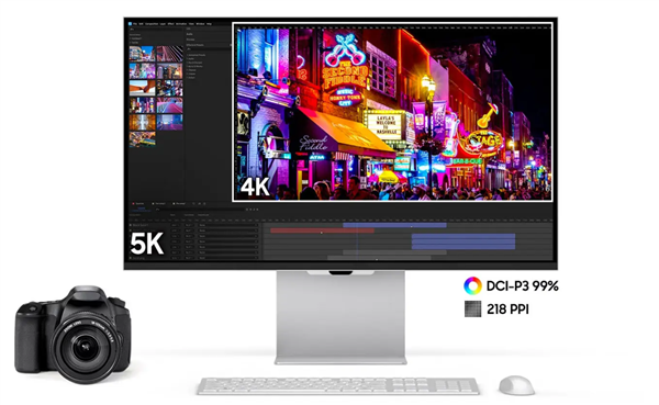 对标苹果Studio Display！三星首款5K显示器开售：9999元还送1T SSD