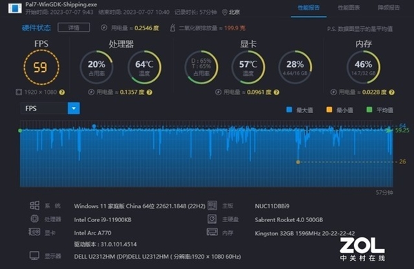 《仙剑7》免费玩了 2000块的英特尔锐炫显卡能跑动吗？