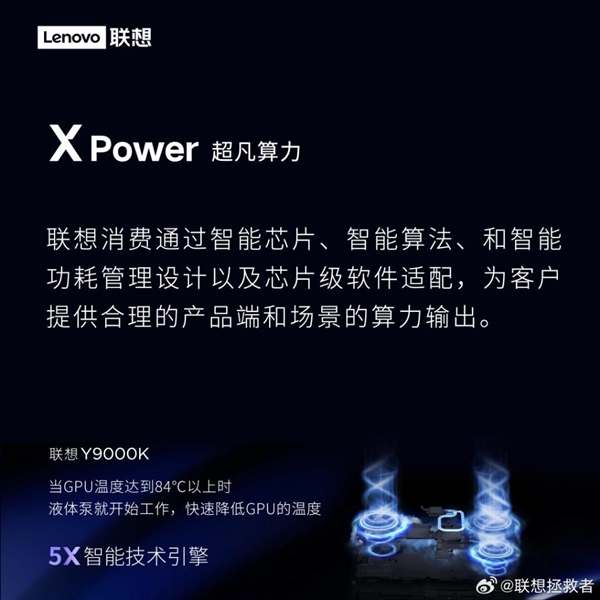 联想拯救者Y9000K 2023游戏本官宣：内置水泵 直接开挂了