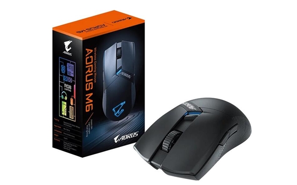 技嘉推出AORUS M6无线鼠标：26000 DPI、仅重74克