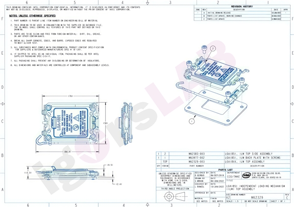 Intel LGA1851新接口：尺寸不变 但散热器有变！