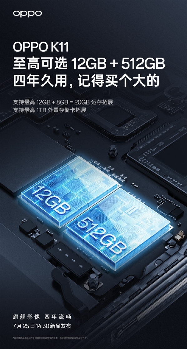 OPPO K11搭载长寿版100W超级闪充：4年仍有80%健康电力