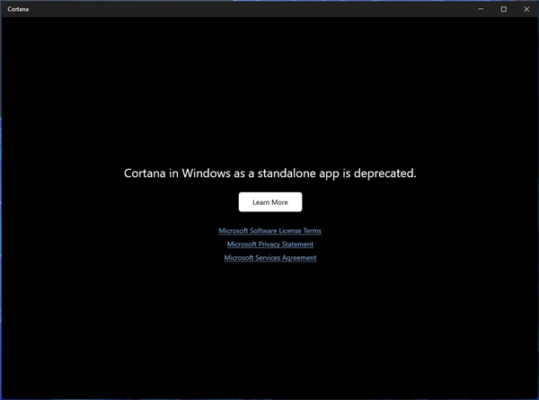 小娜再见！微软已终止Win11 Cortana独立应用服务