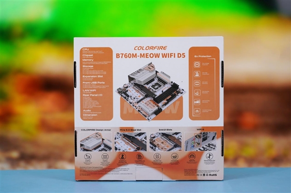 主板也能这么萌？七彩虹COLORFIRE B760M-MEOW WIFI D5主板图赏