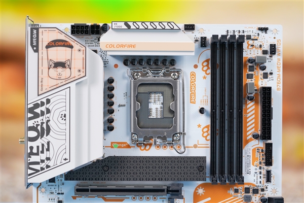 主板也能这么萌？七彩虹COLORFIRE B760M-MEOW WIFI D5主板图赏