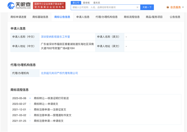 华为转让“姚安娜” “姚思为”商标