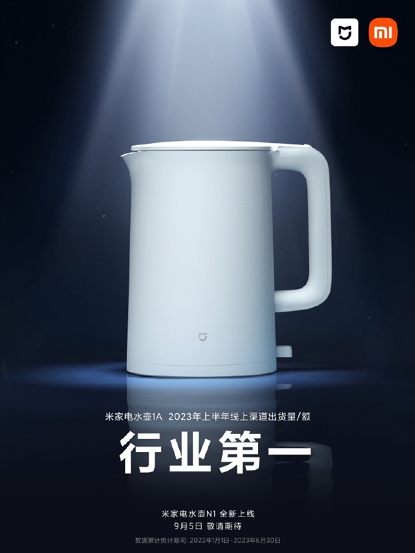 69元爆款成了！小米宣布米家电水壶1A上半年线上销量行业第一