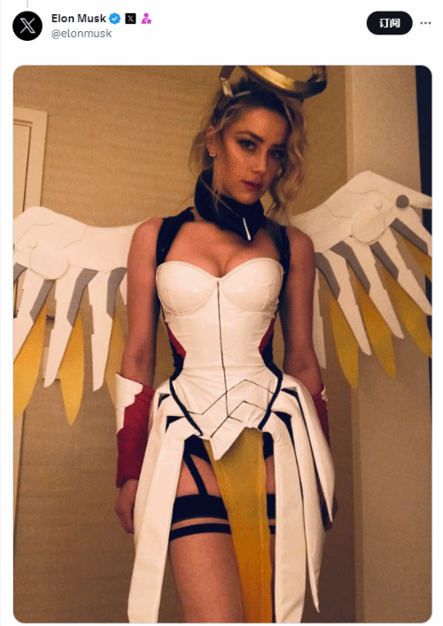 《守望先锋》天使配音演员喷海后COS：跟特斯拉一样差