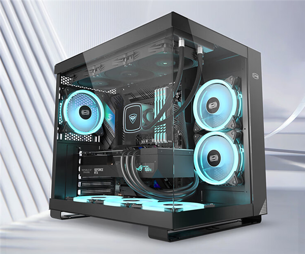 349元买个“海景房”！超频三星界C3 T500机箱上架：270度无柱全景