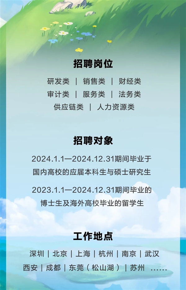 人均年薪70万 华为开启2024届应届生全球招聘 号称：勇敢新世界