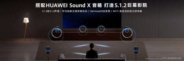 华为发布首款隔空触控电视智慧屏V5 Pro：内置鸿鹄900芯片