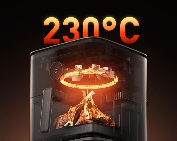 449元 米家智能空气炸锅6.5L嫩烤版上架：230℃高温炙烤