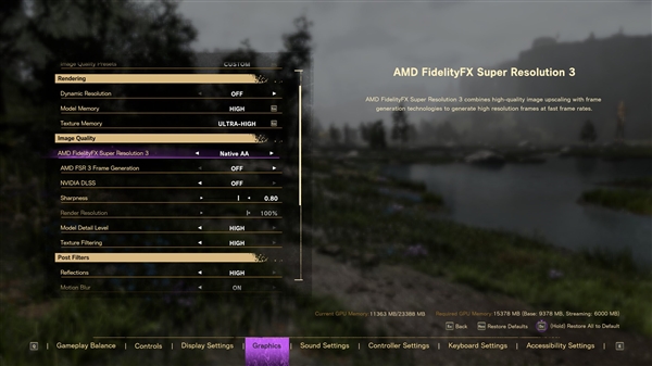 《魔咒之地》实测：AMD FSR3帧率飙升3.1倍！但是DLSS更流畅