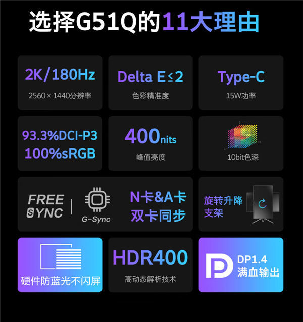 创维发布27英寸2K/180Hz游戏显示器：配Type-C 首发1199元