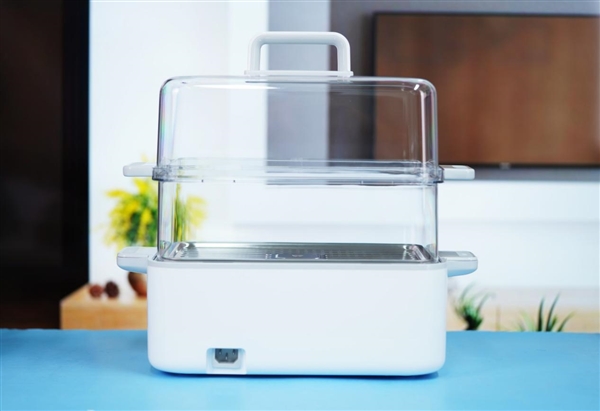 双层超大容量可蒸整只鸡 米家智能电蒸锅12L图赏