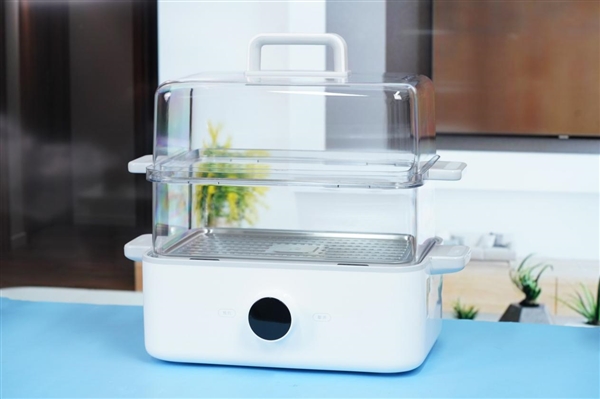 双层超大容量可蒸整只鸡 米家智能电蒸锅12L图赏