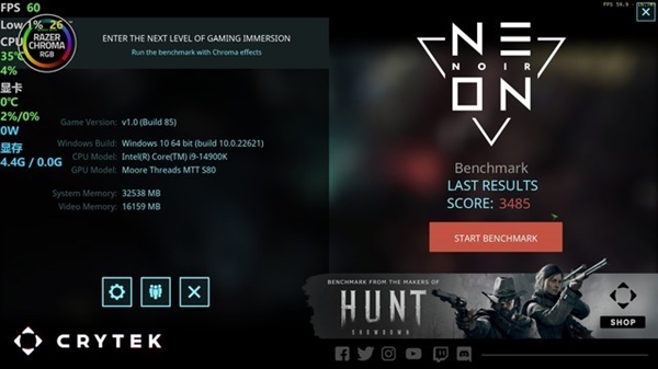 “鸡血”驱动来了!最高提升3.3倍:摩尔线程MTT S80游戏体验起飞