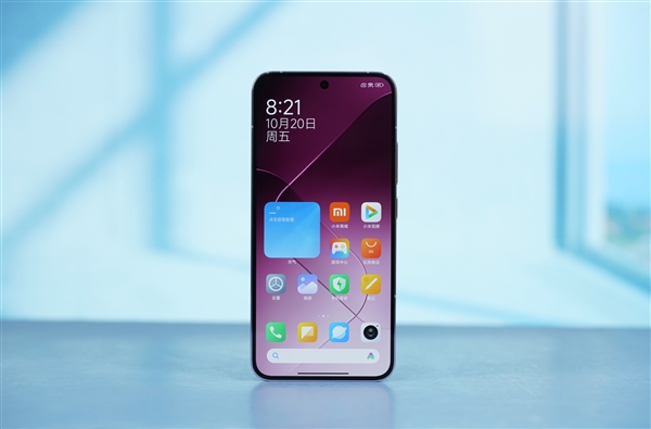 业界最窄四边！小米14雪山粉图赏