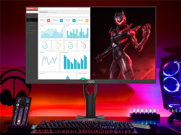 4499元 AOC推出新款27寸显示器：4K 160Hz屏