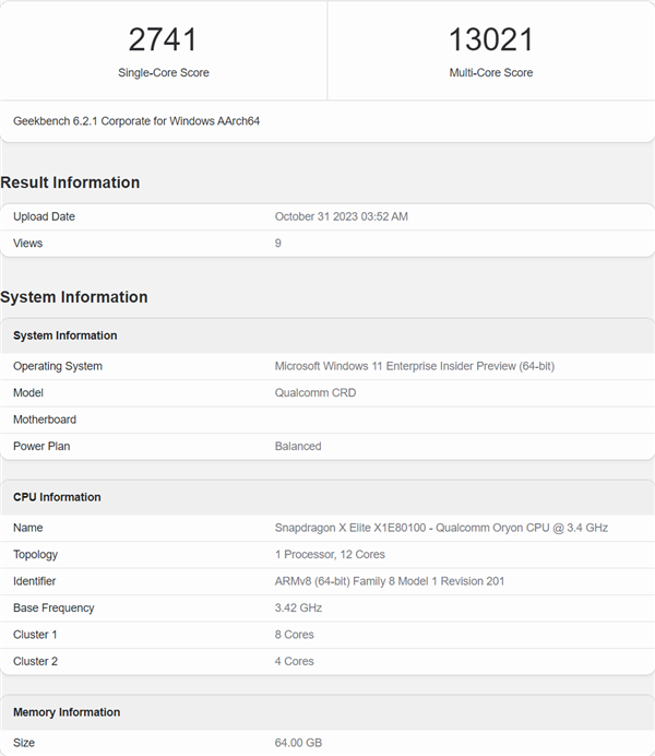 同样12核心 骁龙X Elite跑分超越i7-12700K！28W击败190W