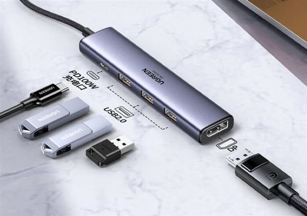 129元 绿联推出五合一拓展坞：最高支持240Hz输出
