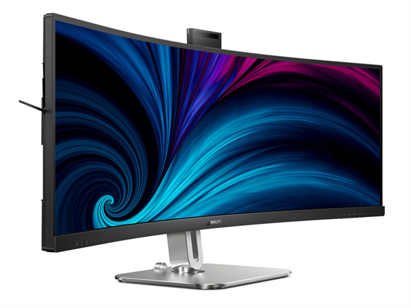 飞利浦推出新款49寸带鱼屏：三面超窄边、内置5MP摄像头