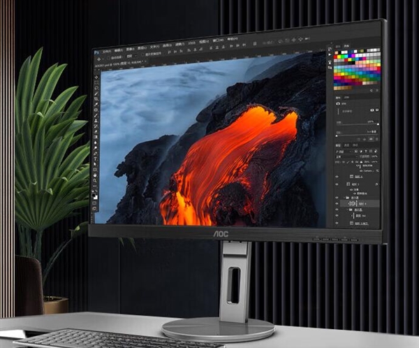AOC新款27英寸显示器上架：4K IPS屏仅1599元