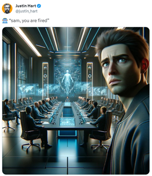 AI宫斗大戏落幕！被开除的ChatGPT之父回归：网友要笑死了