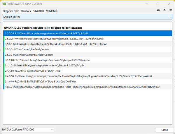 GPU-Z 2.56.0发布：可检测DLSS帧生成、光线重建
