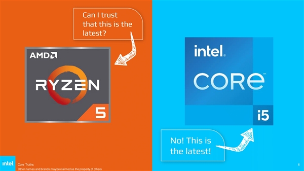Intel无情嘲讽AMD：锐龙7000居然还在用Zen2老架构