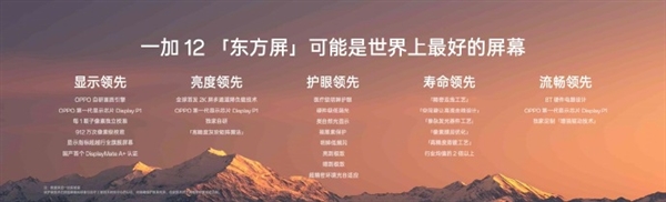 一加12全球首发2K东方屏：4500尼特行业最高亮度