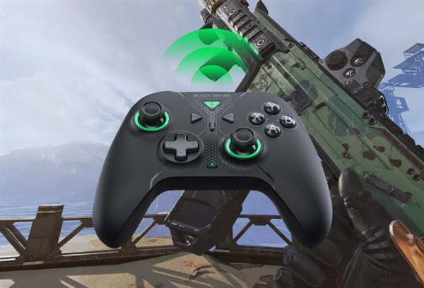 首发199元 黑鲨无线游戏手柄上架：内置陀螺仪 三模连接