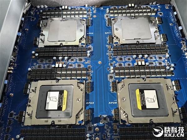 AMD MI300加速器官方、真机美图：八路并行 堪称艺术品