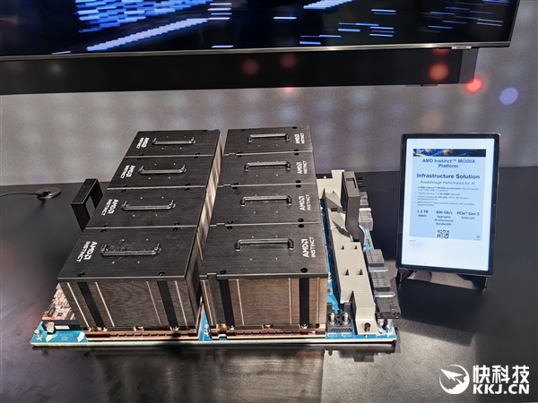 AMD MI300加速器官方、真机美图：八路并行 堪称艺术品