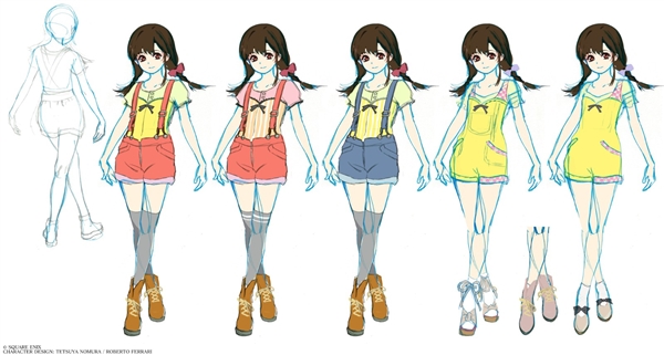 《最终幻想7重制版》幼年蒂法展示：双马尾背带裤超可爱